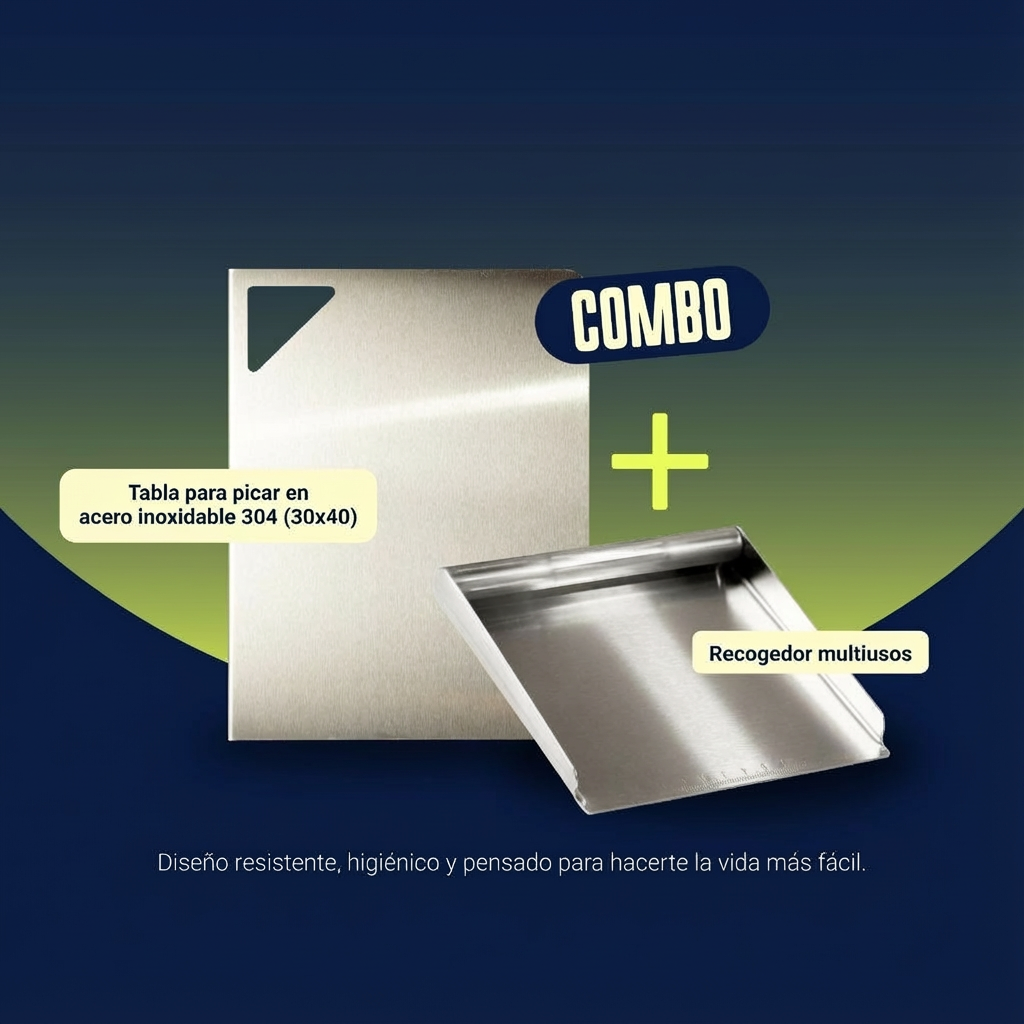 Combo (Tabla con pestaña M + Recogedor multiusos)