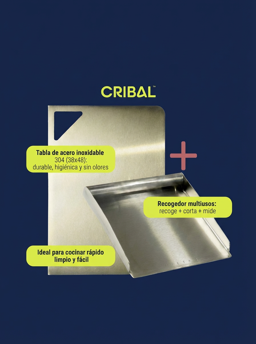 Combo (Tabla con pestaña L + Recogedor multiusos)